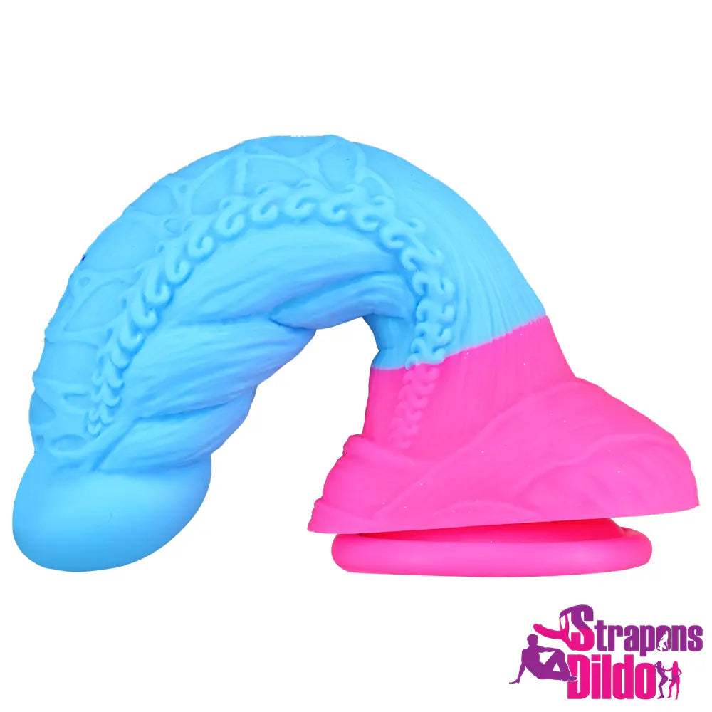 7.6in Silicone Suction Cup Soft Anal Odd Dildo Dick G Spot Massager - Strap ons Dildo