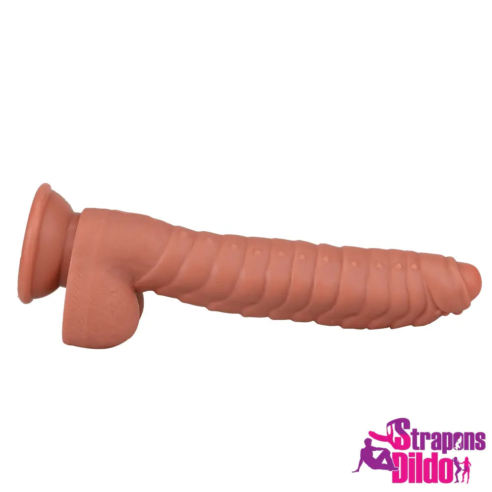 9.06in Fantasy Dragon Big Uncut Spiked Silicone Soft Female Real Dildo Strap ons Dildo