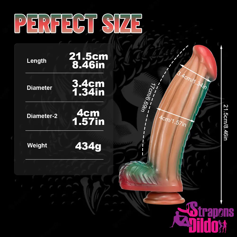 8.46in 10.83in Fantasy Silicone Soft Large Dildo Masturbating Sex Toy - Strap ons Dildo