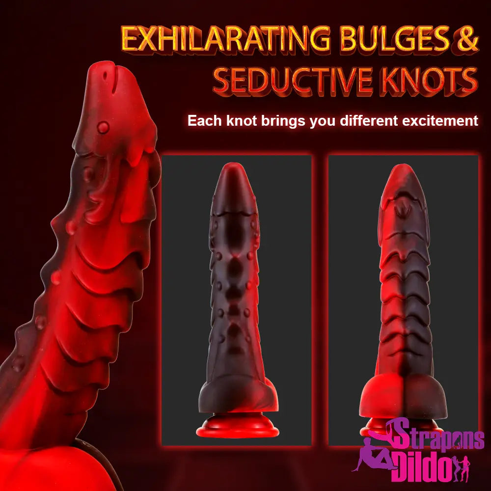 9.37in Silicone Soft Dragon Animal Big Dildo Sucker Female Dildo Sex Toy - Strap ons Dildo