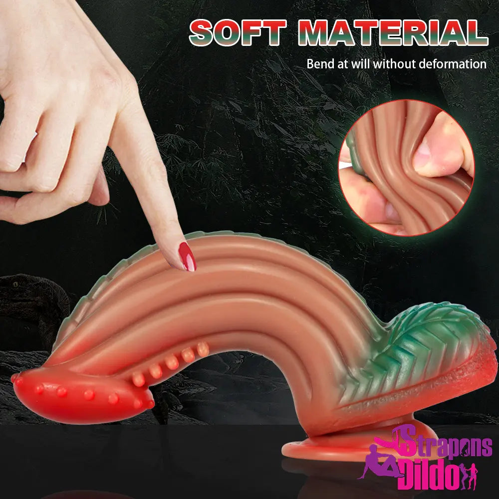 8.18in Fantasy Silicone Soft Spiked Big Dildo For Women Butt Expander - Strap ons Dildo