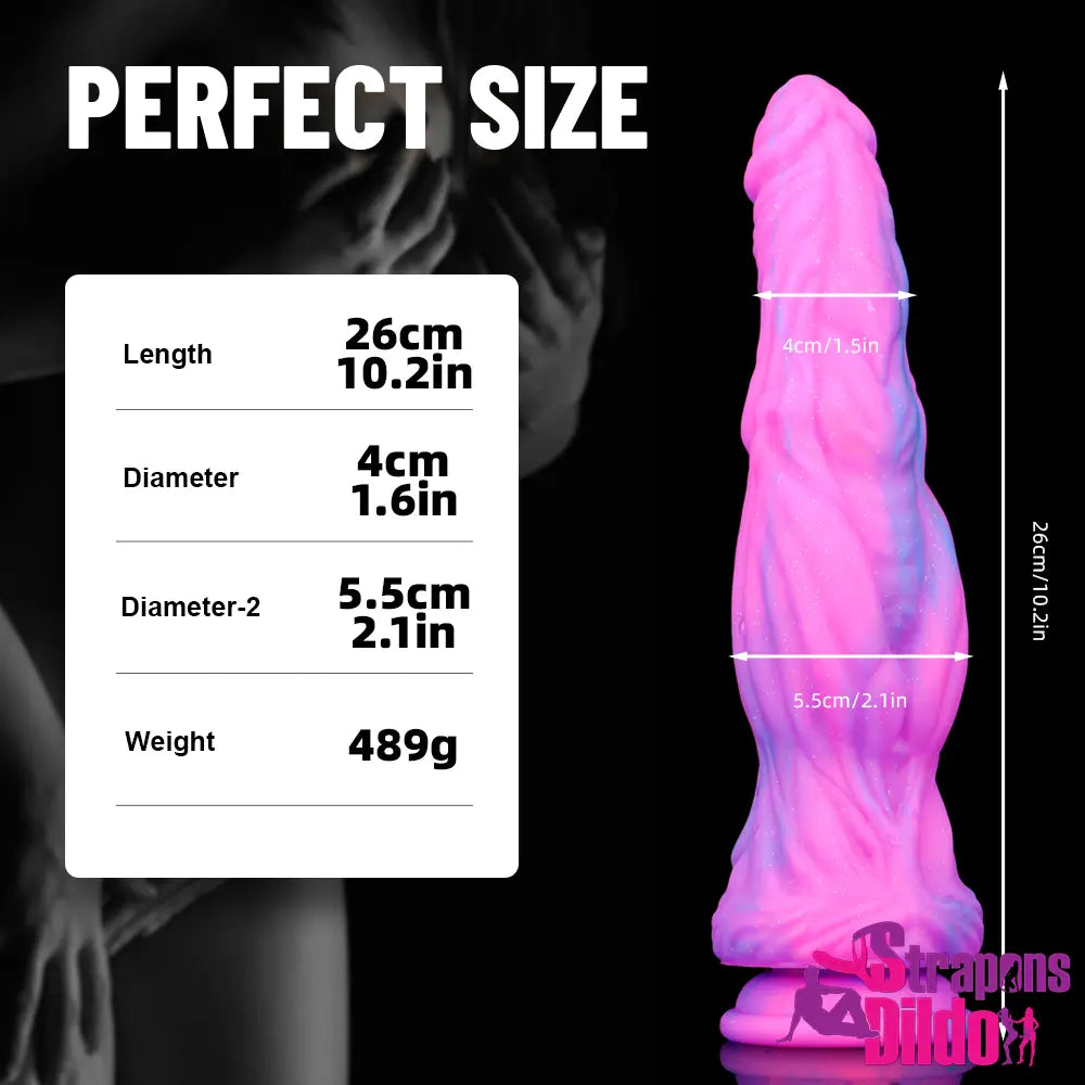 10.2in Silicone Big Soft Dildo Sex Toy For G-spot Anal Stimulation - Strap ons Dildo