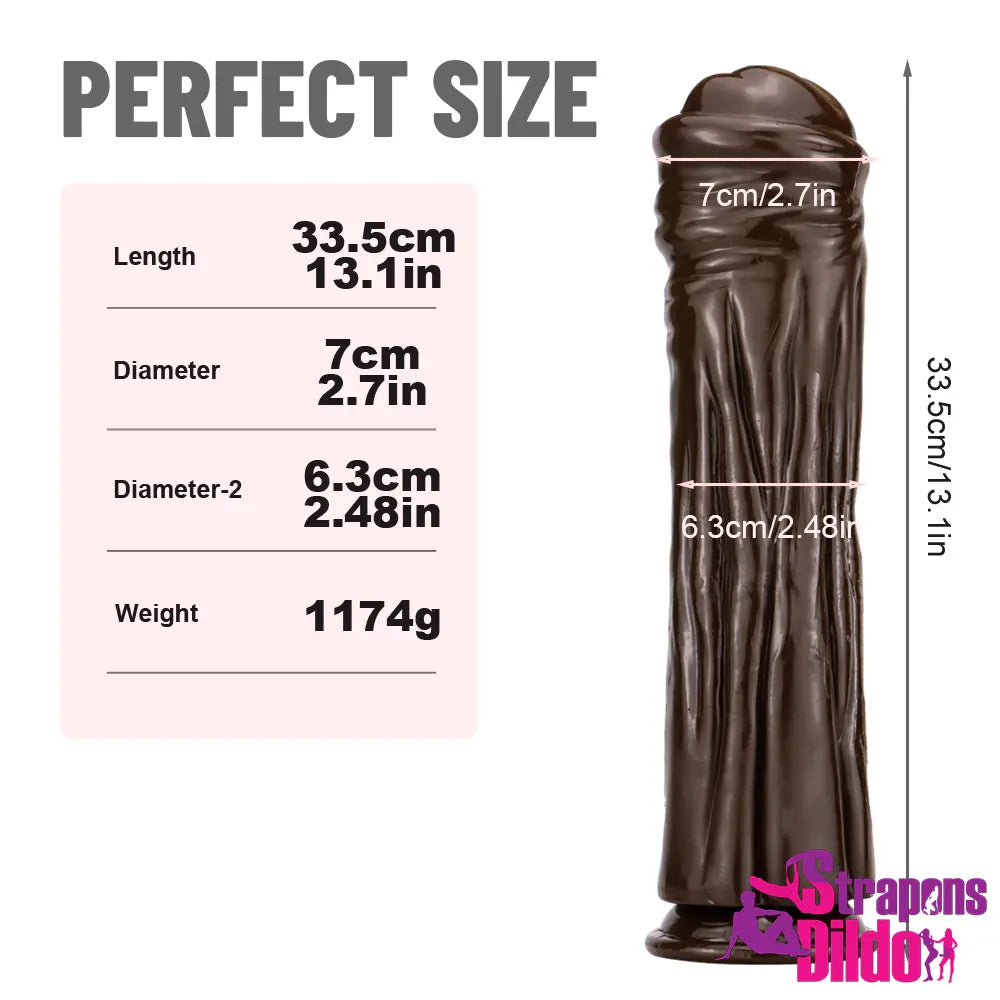 13.1in Animal Horse Big Thick Long Dildo With Suction Cup Men Women - Strap ons Dildo