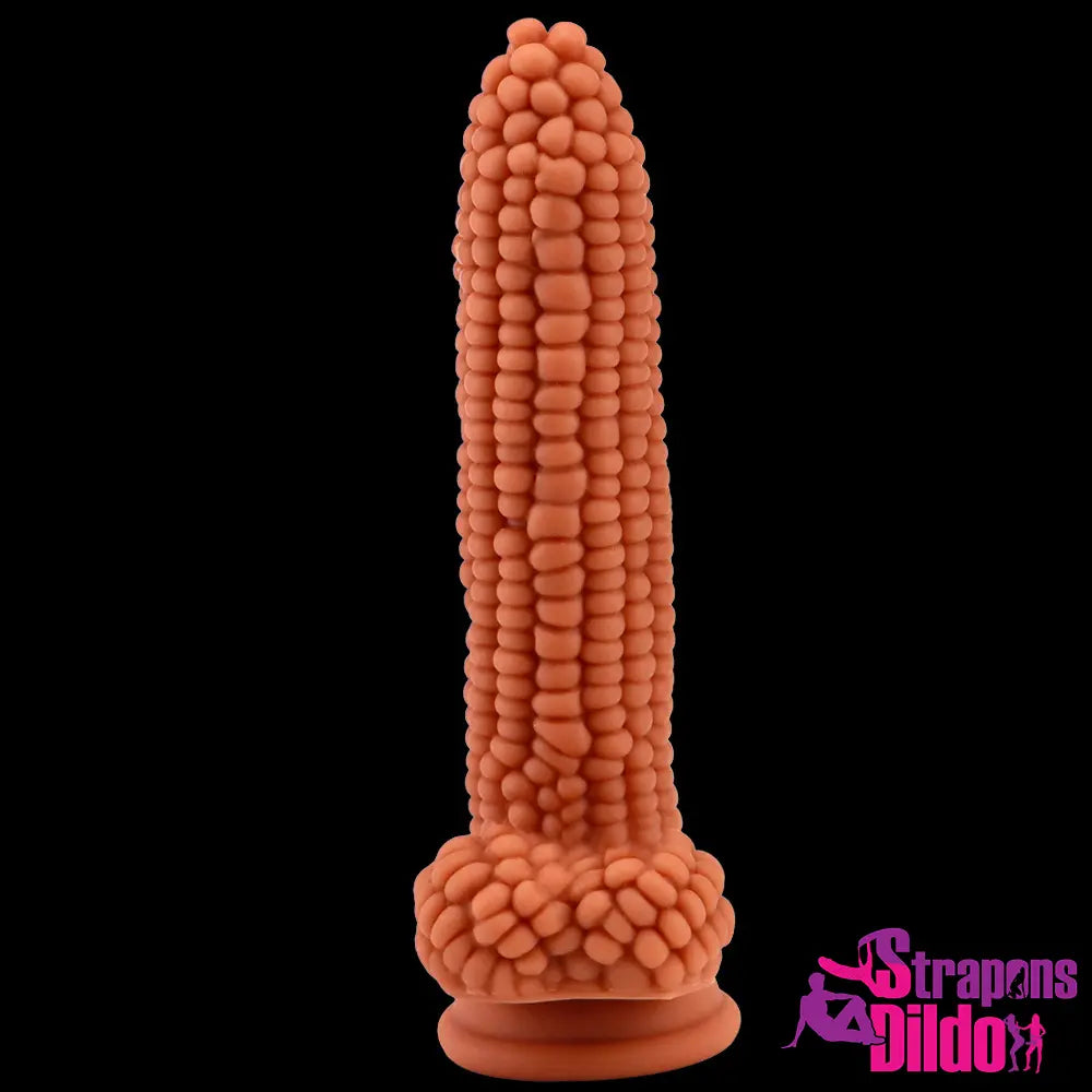 8.26in Silicone Soft Corn Cob Big Dildo Couples Gay Lesbian Sex Toy Strap ons Dildo