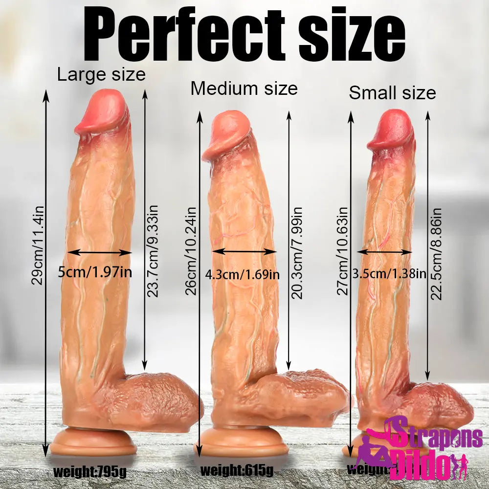 10.24in 10.63in 11.4in Big Long Dildo Toy For Men Women Couples Dildo - Strap ons Dildo