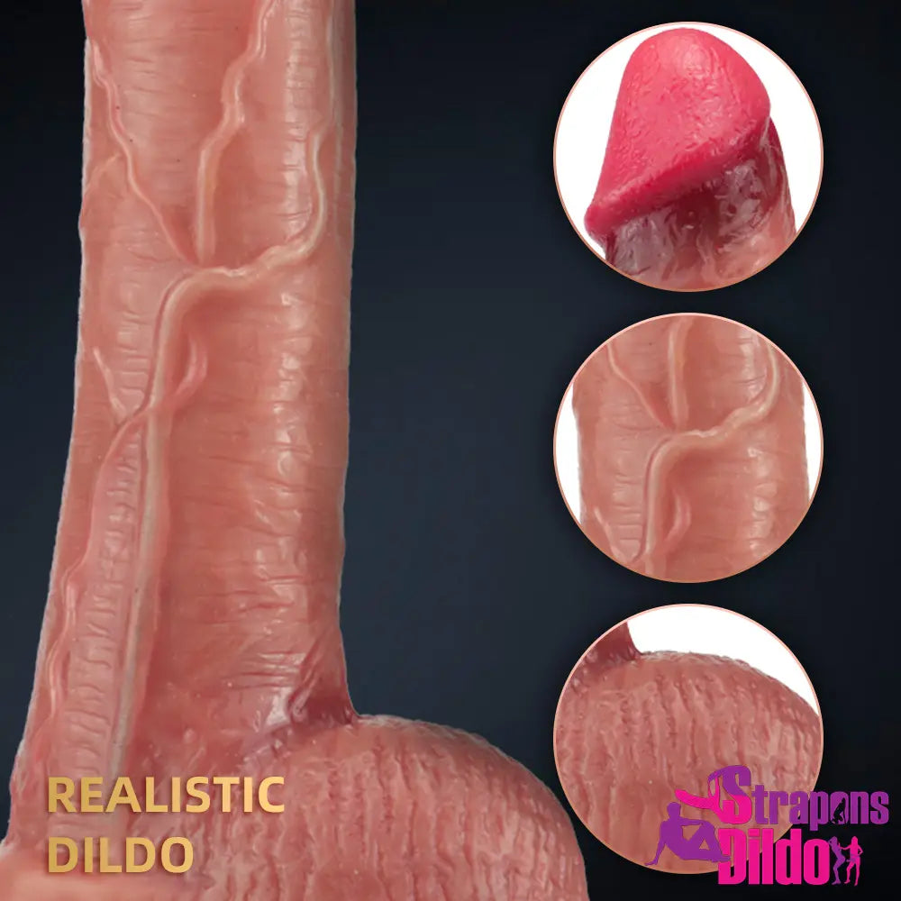 9.69in Asian Tender Penis Real Large Dildo Clitoris Vaginal Masturbator - Strap ons Dildo