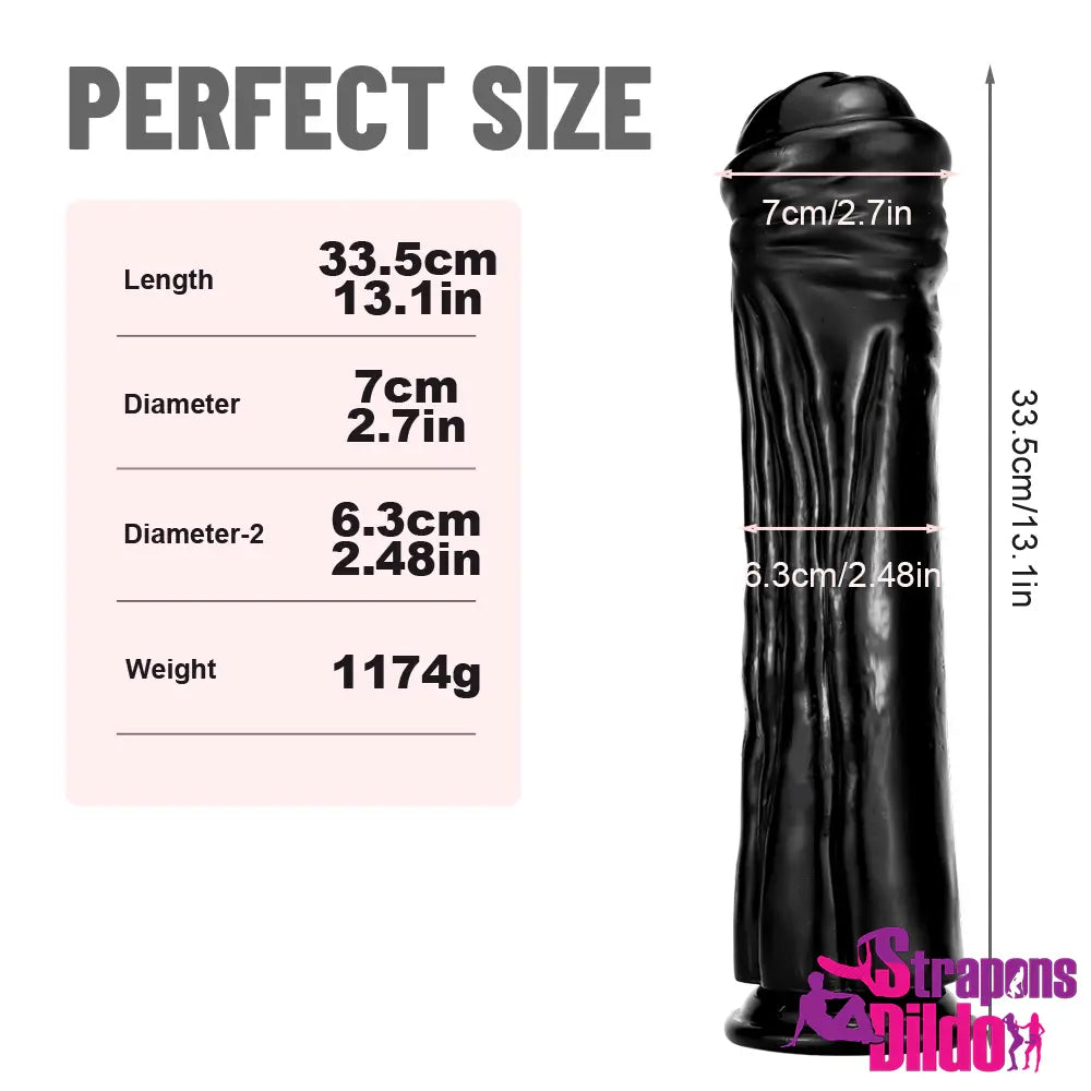 13.1in Animal Horse Big Thick Long Dildo With Suction Cup Men Women - Strap ons Dildo