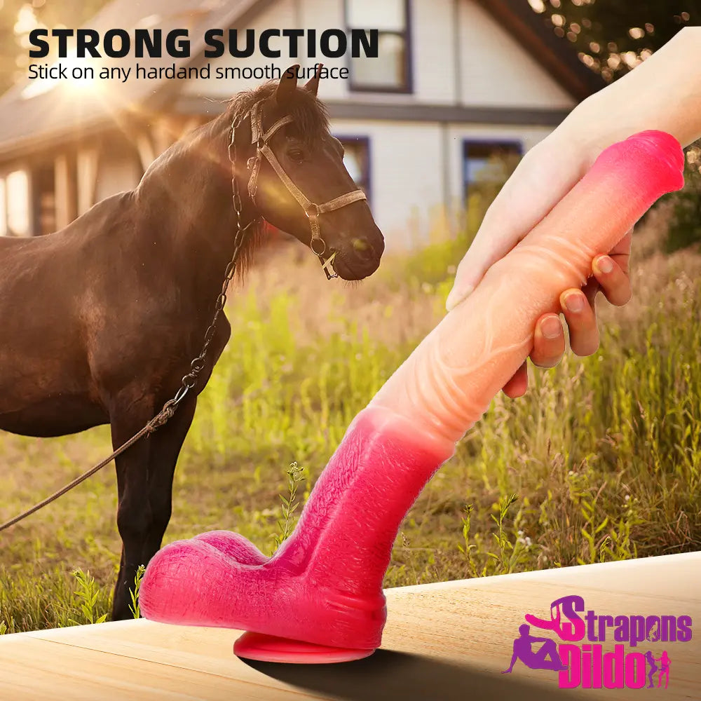 14.57in Silicone Soft Large Long Horse Cock Dildo Masturbating Sex Toy - Strap ons Dildo