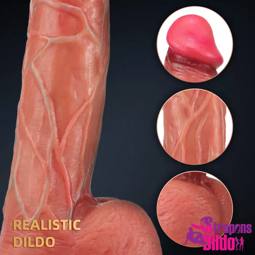 7.68in Realistic Penis Dildo For Women Men Clitoris Vaginal Masturbator - Strap ons Dildo