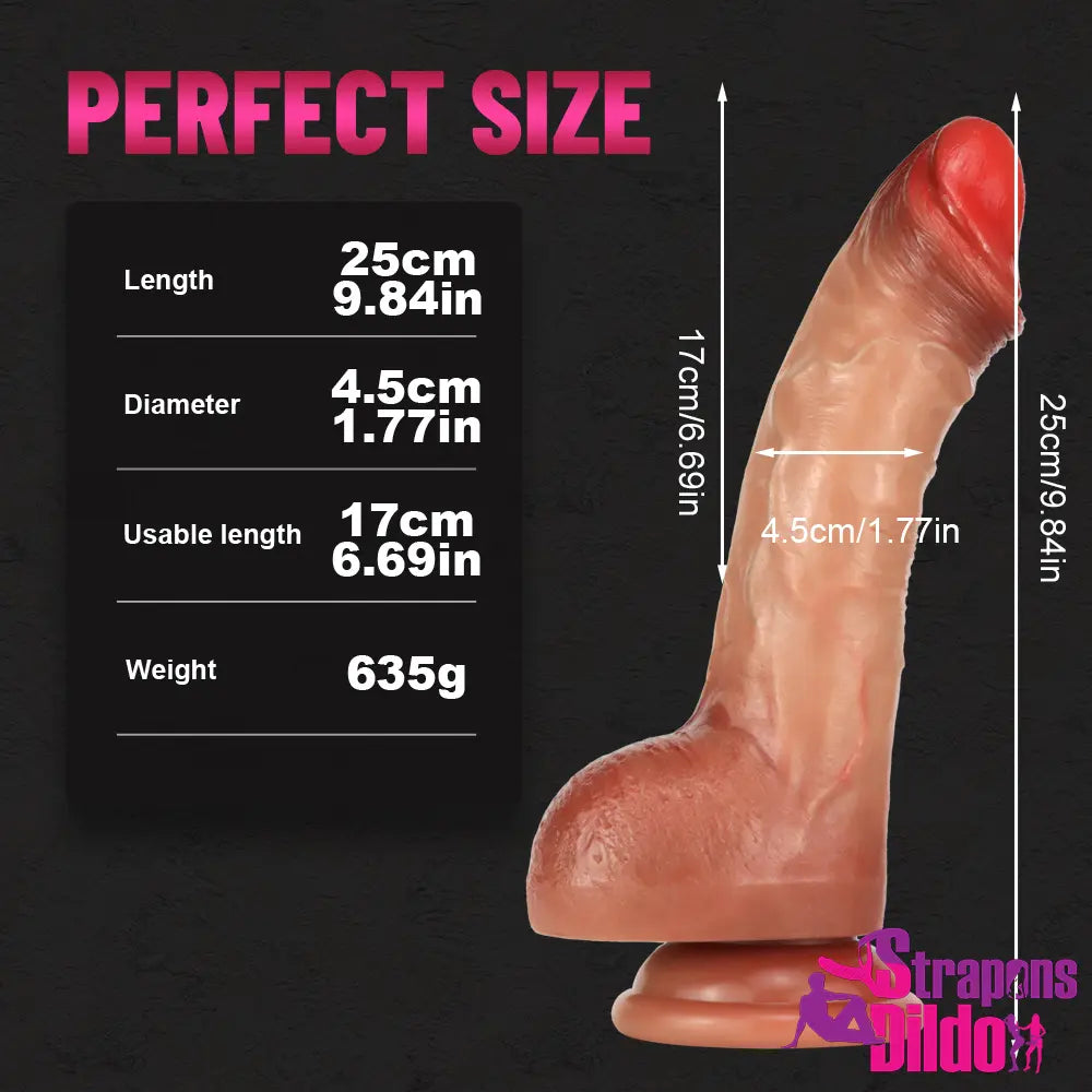 7.95in 9.84in Realistic Feeling Uncut Exciting Simulation Dildo With Foreskin - Strap ons Dildo