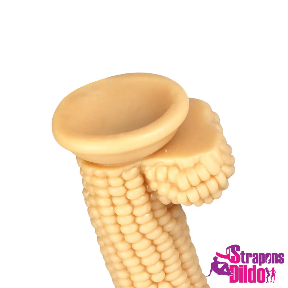 8.26in Corn PVC G Spot Real Feeling Big Anal Dildo With Suction Cup Strap ons Dildo