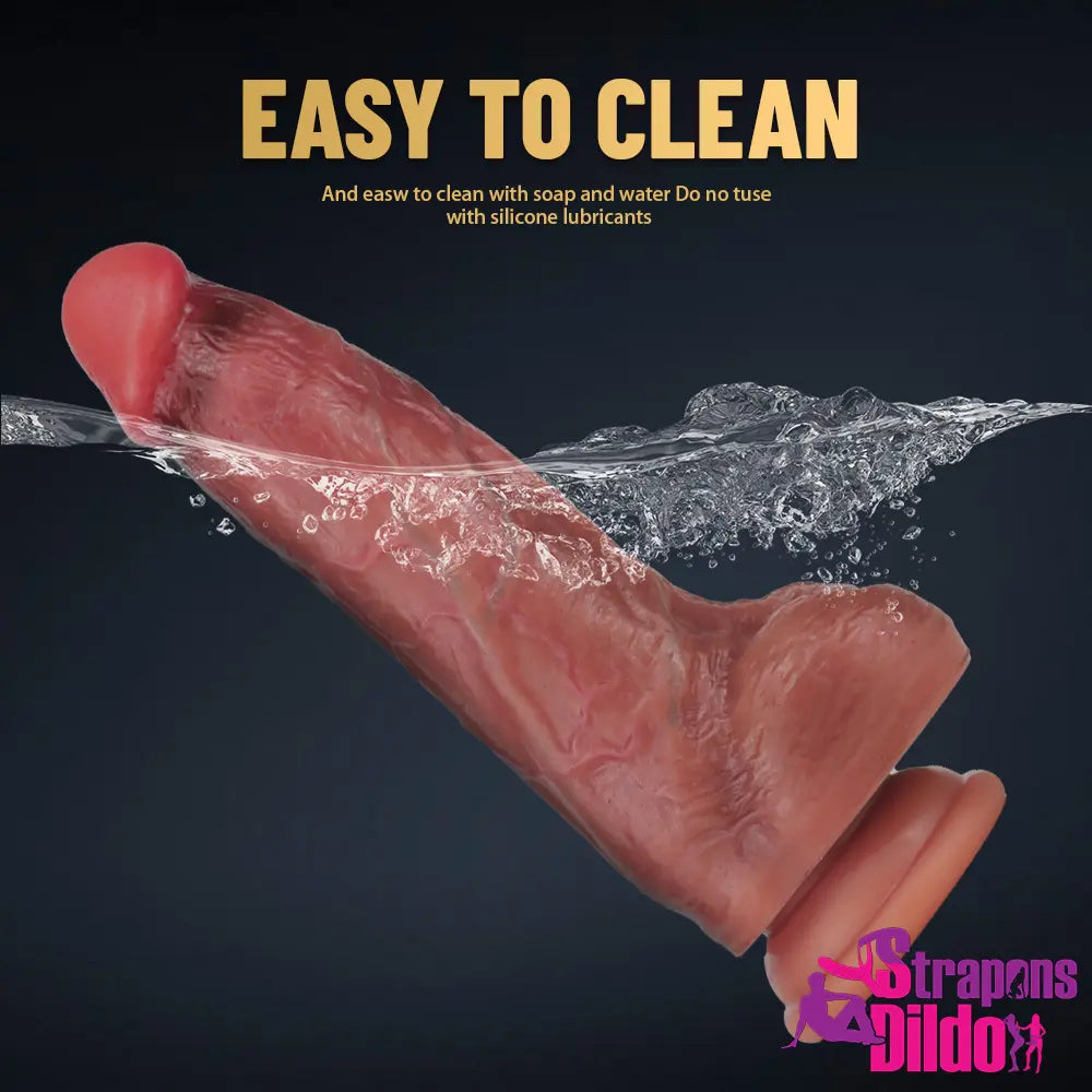 7.87in Realistic Soft Silicone Sexy Dildo Female Masturbator For Adults - Strap ons Dildo