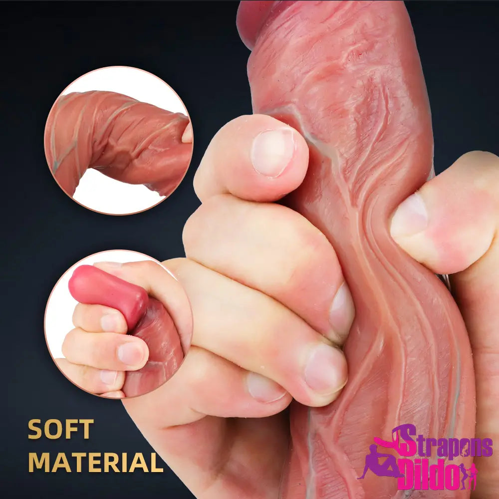 7.68in Realistic Penis Dildo For Women Men Clitoris Vaginal Masturbator - Strap ons Dildo