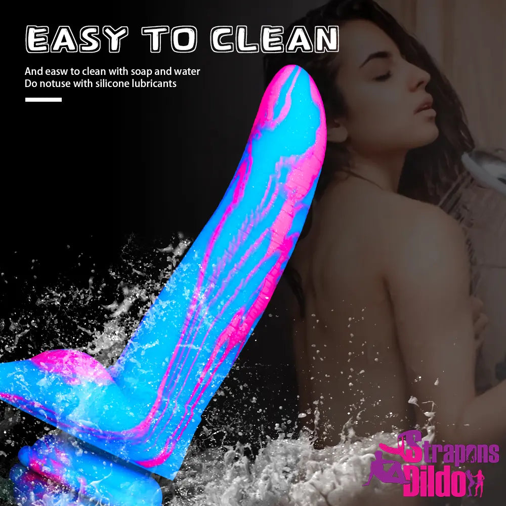 7.8in Silicone Soft Fantasy Banana Dildo Sex Toy For Vagina G-spot - Strap ons Dildo