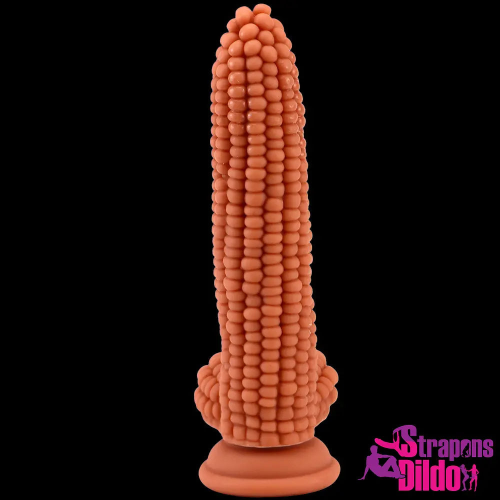 8.26in Silicone Soft Corn Cob Big Dildo Couples Gay Lesbian Sex Toy Strap ons Dildo