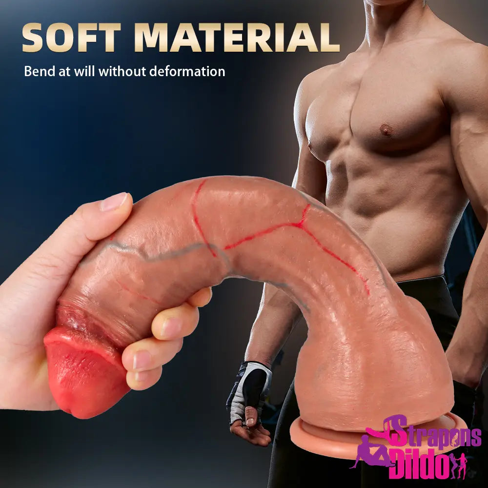 8.66in 10.43in Soft Skin Feeling Huge Penis Dildo Dick With Suction Cup - Strap ons Dildo