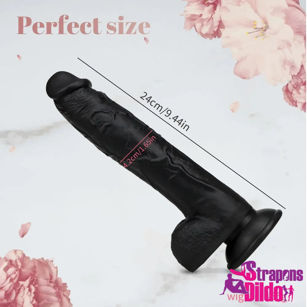 9.44in Real Silicone Soft Feels Like Skin Dildo Sex Toy For Women Men Strap ons Dildo