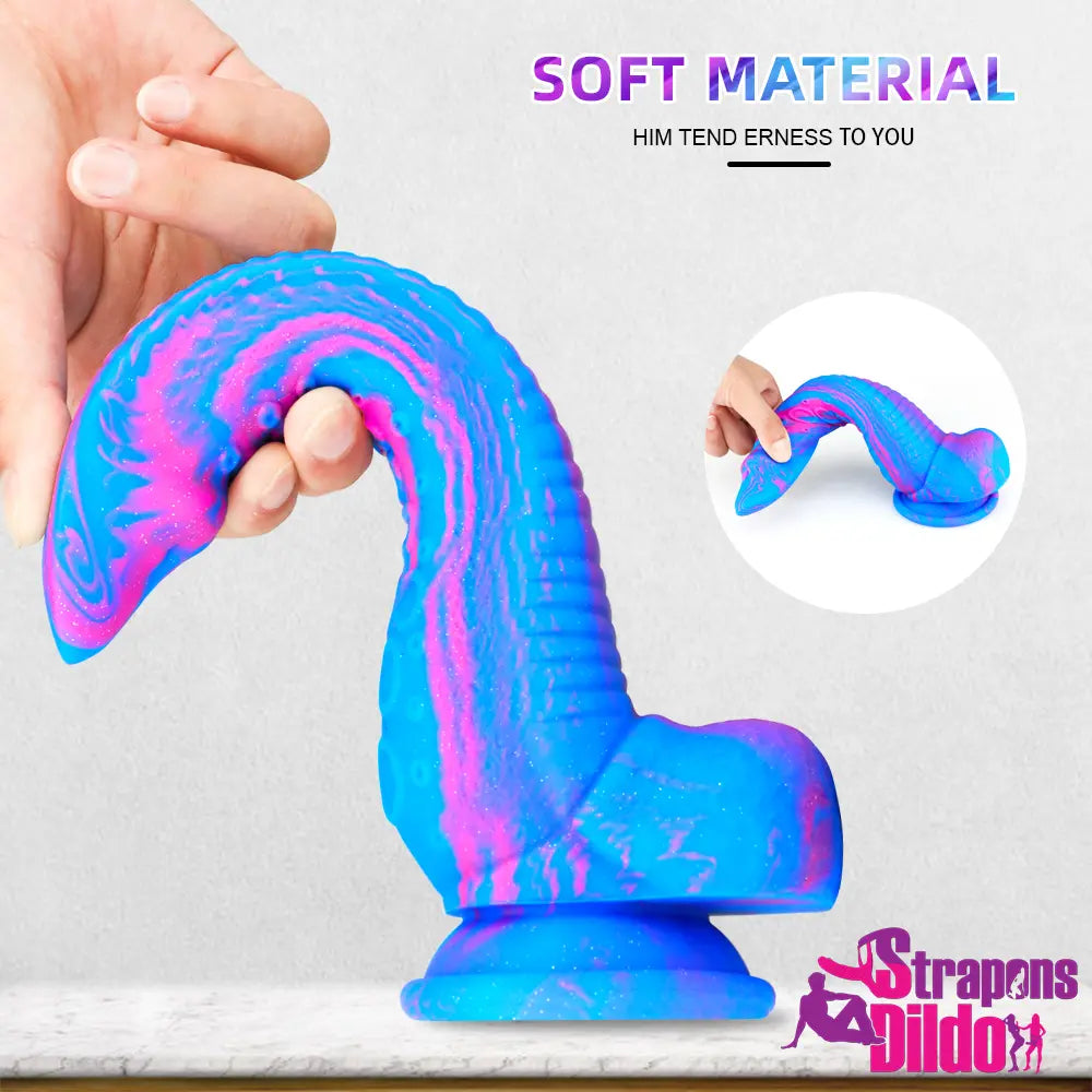 9.3in Silicone Soft Fantasy Octopus Tentacle Large Dildo Love Sex Toy - Strap ons Dildo