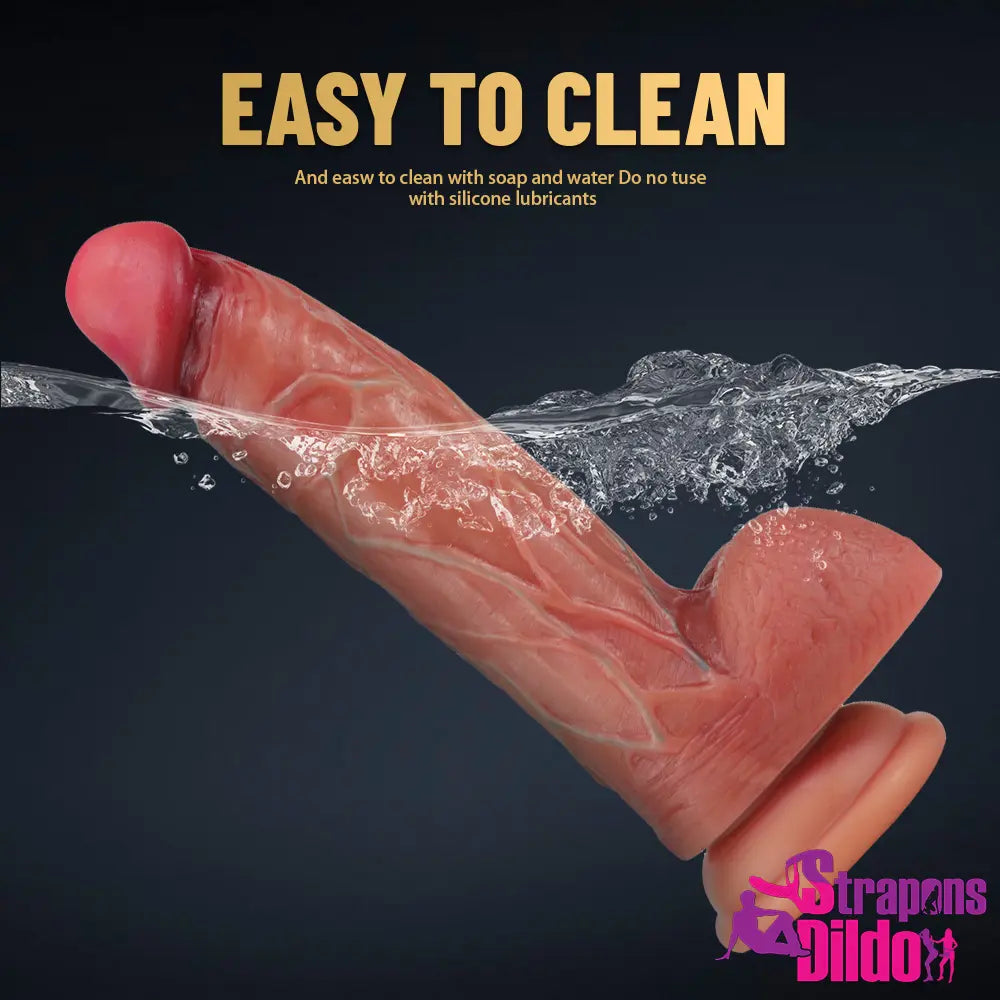 7.68in Realistic Penis Dildo For Women Men Clitoris Vaginal Masturbator - Strap ons Dildo