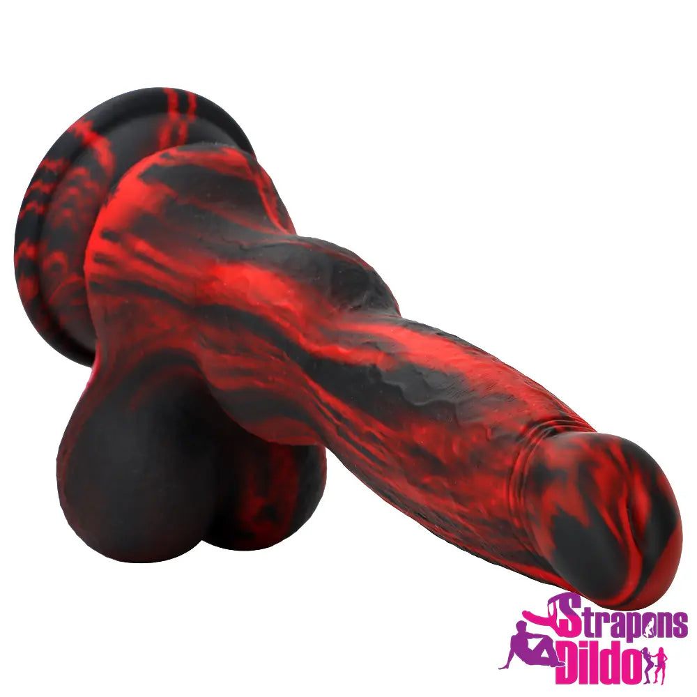 7.87in Silicone Soft Mixed Color Dog Cock Dildo For Masturbating Sex Toy - Strap ons Dildo