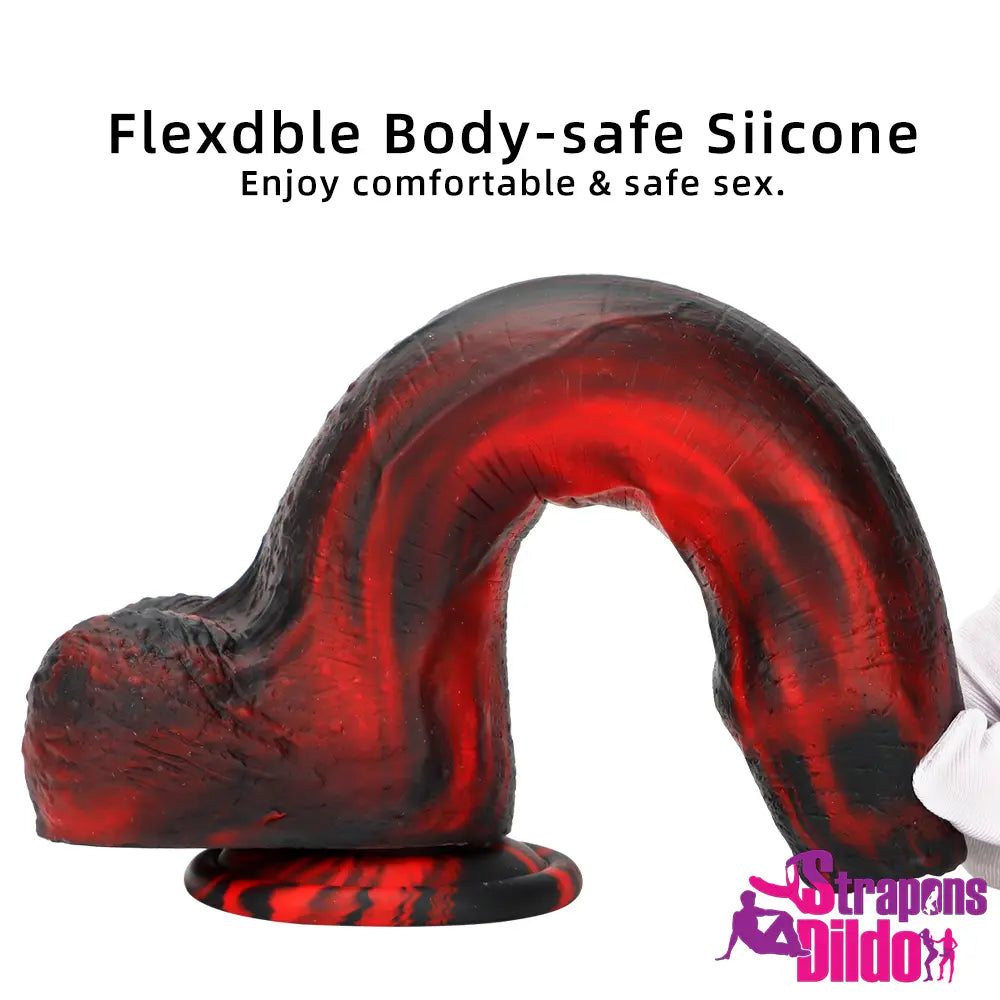 8.46in Realistic Silicone Soft Uncut Penis Big Dildo For Hands-Free Play - Strap ons Dildo