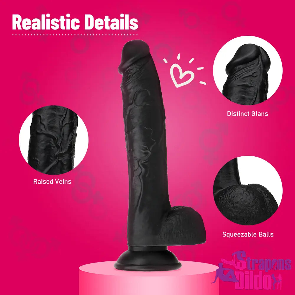 9.44in Real Silicone Soft Feels Like Skin Dildo Sex Toy For Women Men Strap ons Dildo