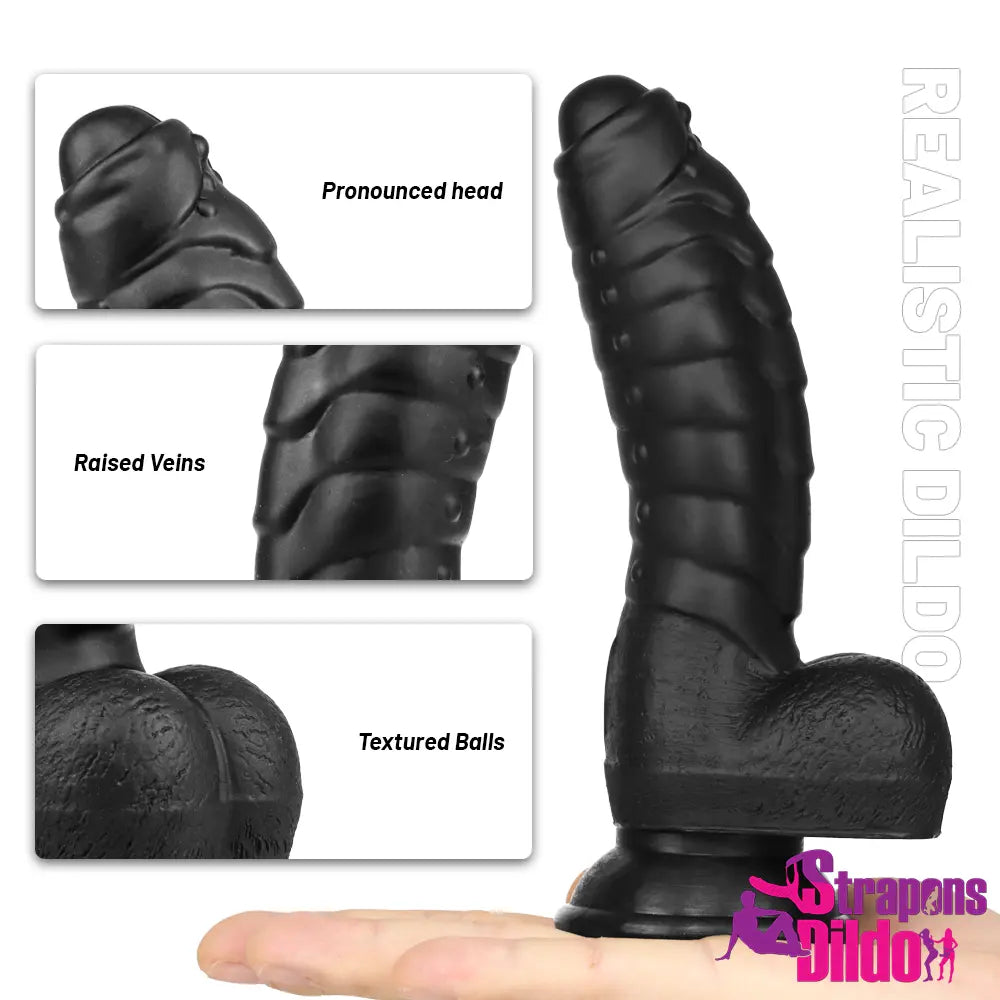 7.09in Fantasy Odd Design Uncut Spiked Silicone Soft Female Dildo Strap ons Dildo