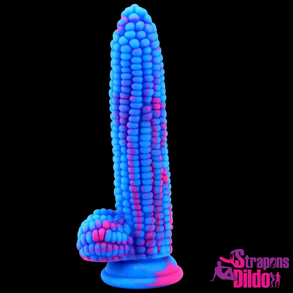 8.26in Silicone Soft Corn Cob Big Dildo Couples Gay Lesbian Sex Toy Strap ons Dildo