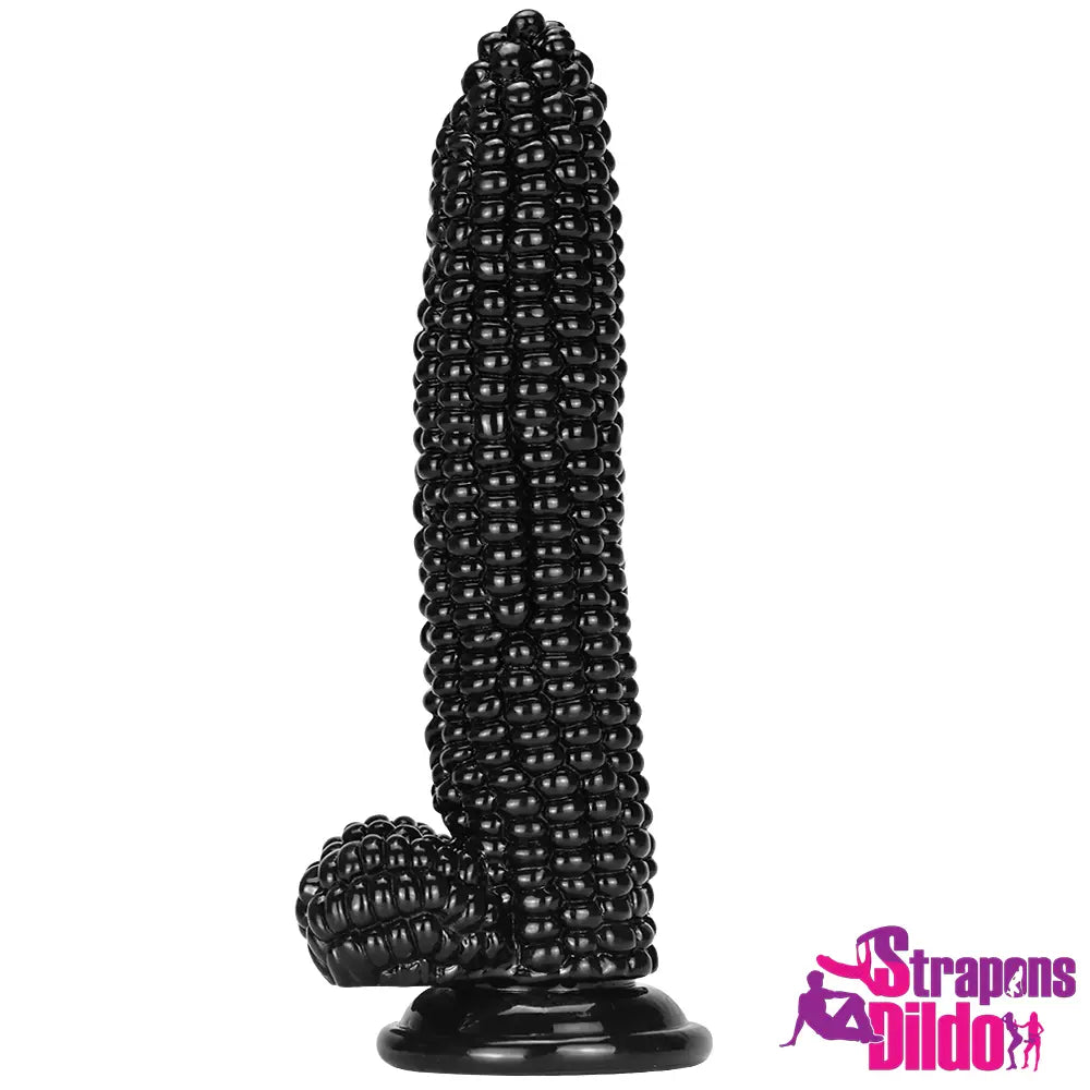 8.26in Corn PVC G Spot Real Feeling Big Anal Dildo With Suction Cup Strap ons Dildo