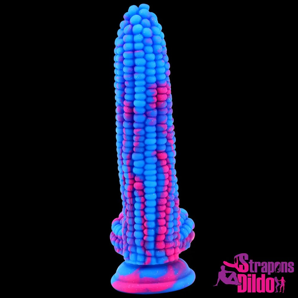 8.26in Silicone Soft Corn Cob Big Dildo Couples Gay Lesbian Sex Toy Strap ons Dildo