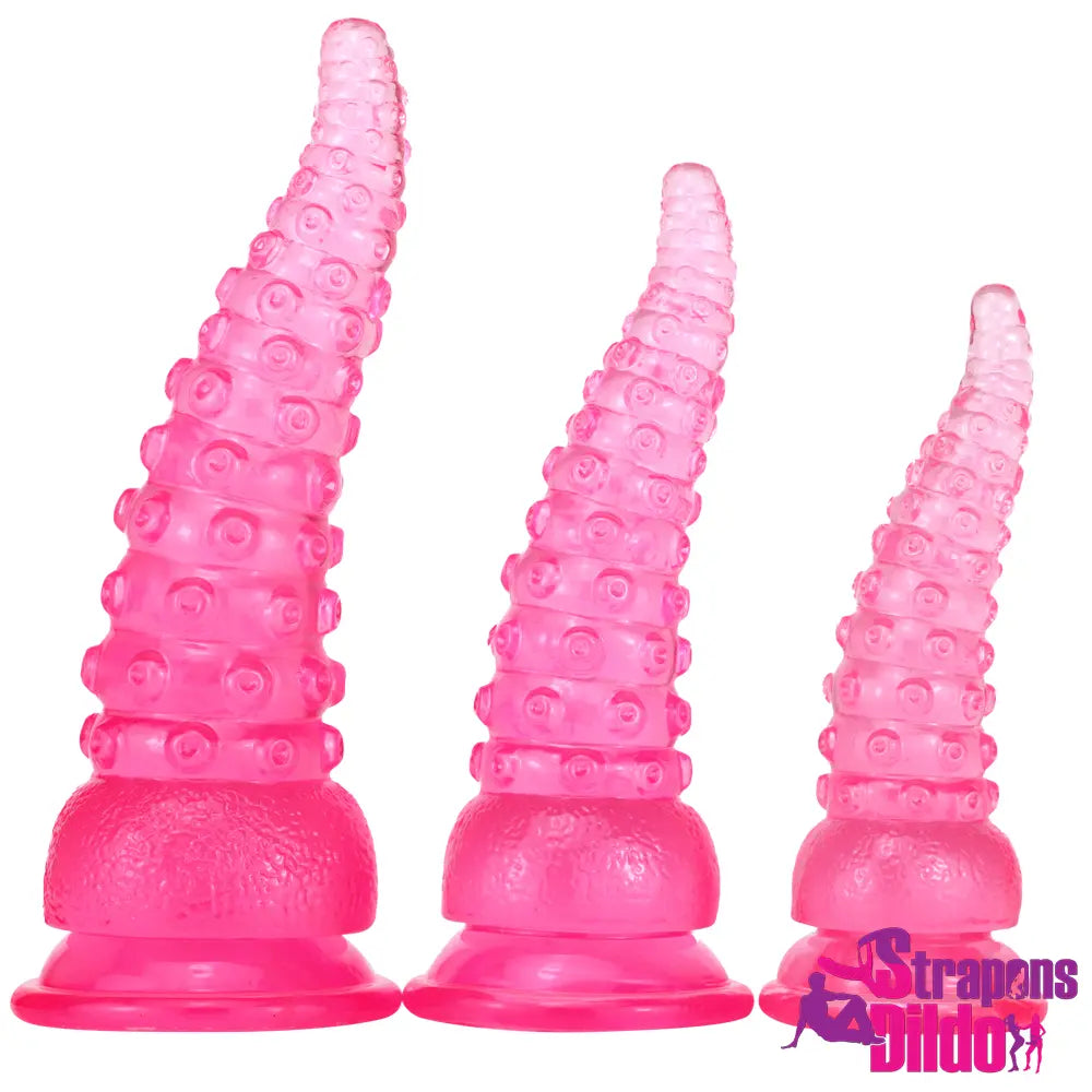 6.02in 7.05in 8.26in Tentacle Octopus Wide Animal Women Couples Dildo - Strap ons Dildo