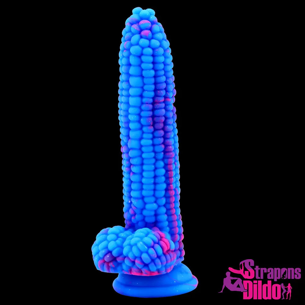 8.26in Silicone Soft Corn Cob Big Dildo Couples Gay Lesbian Sex Toy Strap ons Dildo