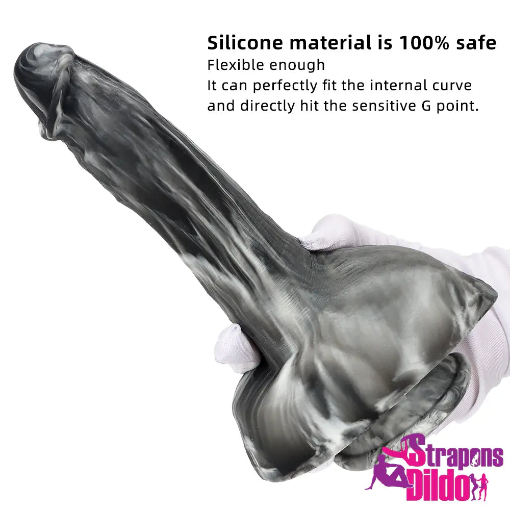 9.05in Real Big Silicone Suction Cup Soft Anal Lifelike Women Gay Dildo - Strap ons Dildo