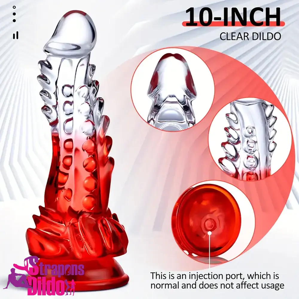 8.6in Spiked Soft Big Dildo Masturbator For Anus Vaginal Masturbation Strap ons Dildo