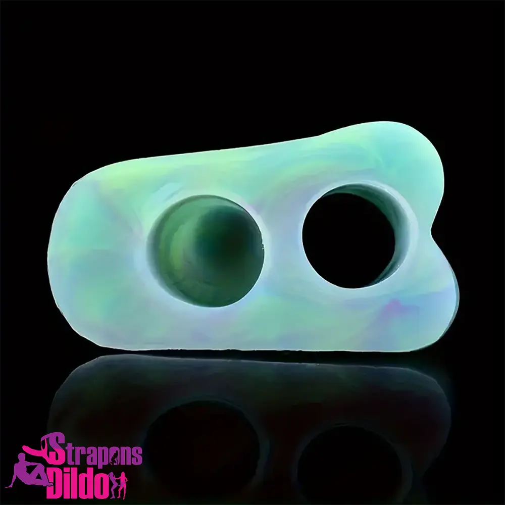 7.78in Liquid Silicone Fantasy Horse Glowing Luminous Animal Dildo Strap ons Dildo