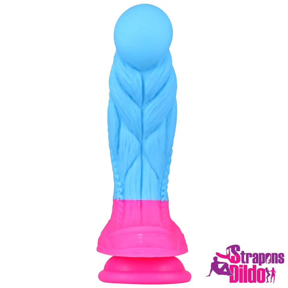 7.6in Silicone Suction Cup Soft Anal Odd Dildo Dick G Spot Massager - Strap ons Dildo