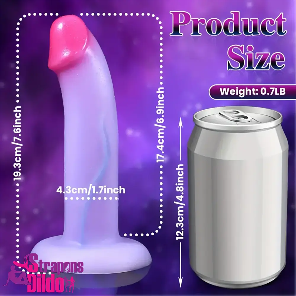 7.6in Realistic Silicone Soft Dildo Sex Toy For Women Masturbator Sex Toy Strap ons Dildo