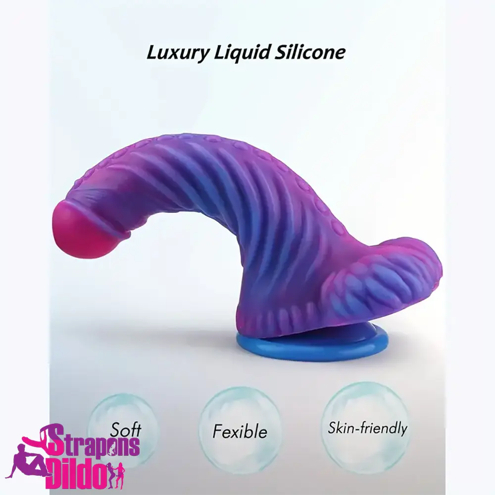 7.48in Soft Silicone Fantasy Monster Body Safe Dildo For Anus Expansion Strap ons Dildo