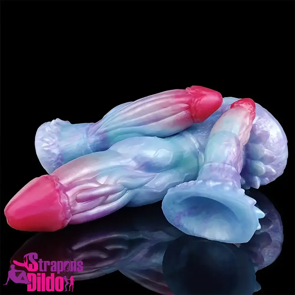 5.7in 7.79in 9.96in Dragon Soft Silicone Monster Knot Anal Vagina Dildo Strap ons Dildo