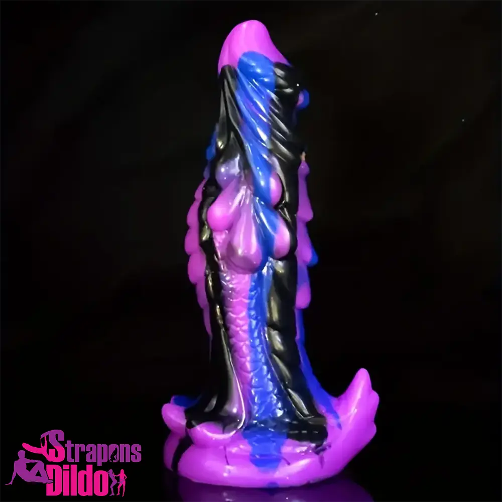 8.56in Large Animal Dragon Odd Silicone Soft Dildo Vaginal Massager Strap ons Dildo