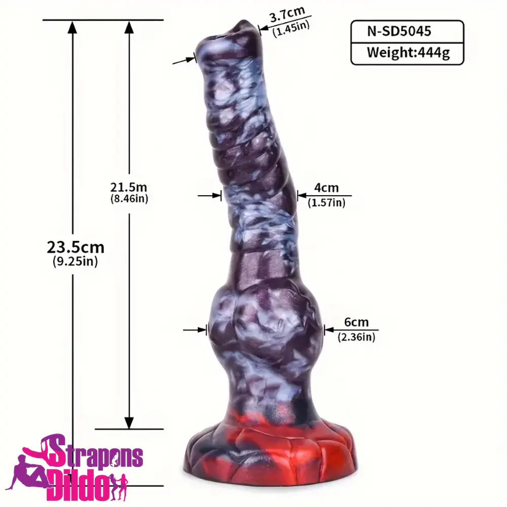 7.87in 7.99in 9.25in Soft Silicone Dog Knot Dildo For Vagina Anal Orgasm Strap ons Dildo