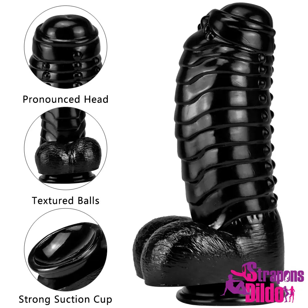 11.8in Thick Uncut Big Spiked Dildo For Vagina Masturbator Female Sex Strap ons Dildo