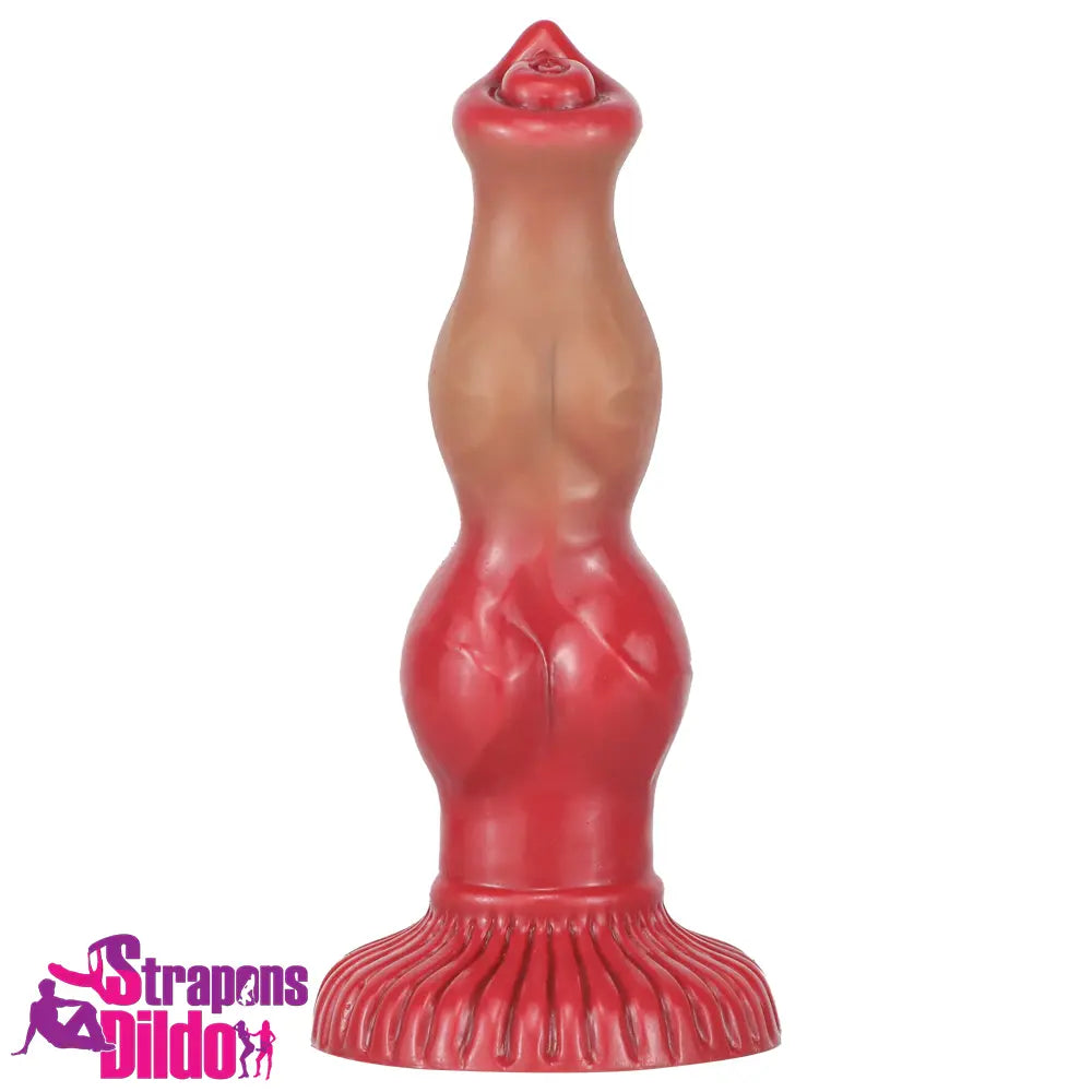 6.69in 7.48in 9.06in Silicone Fantasy Animal Dog Soft Cock Knot Dildo Strap ons Dildo