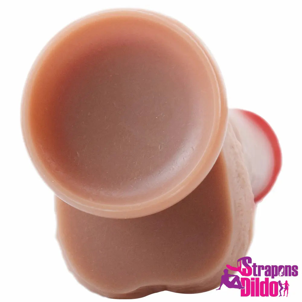 8.66in Silicone Soft Real G-Spot Vagina Stimulator Suction Cup Dildo Strap ons Dildo