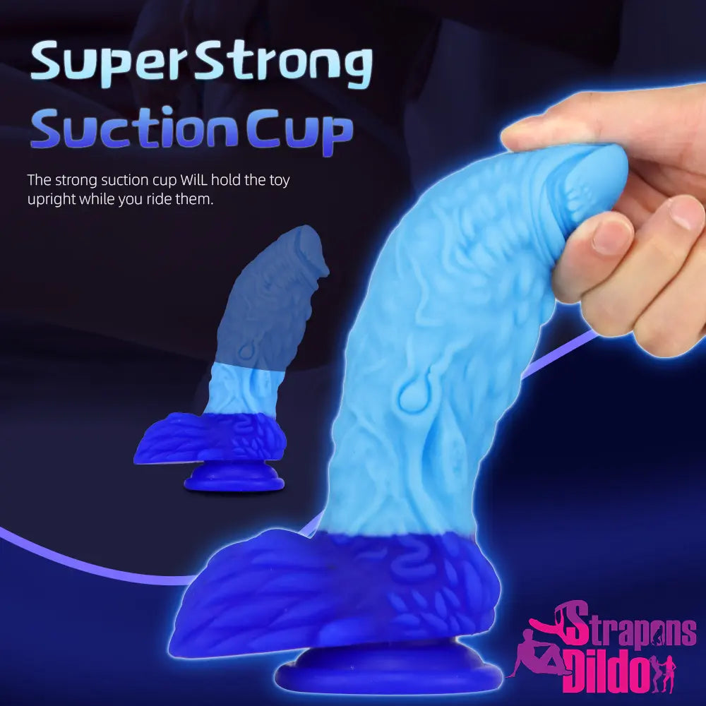 7.4in Silicone Soft Dragon Animal Dildo For Women Men Gay Lesbian - Strap ons Dildo