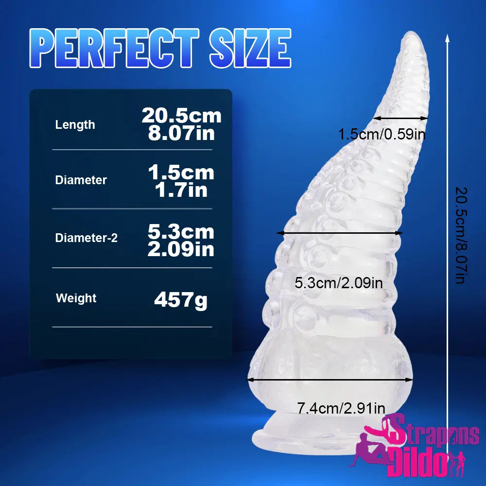 8.07in Tentacle Octopus Animal Big Thick Female Masturbation Dildo - Strap ons Dildo