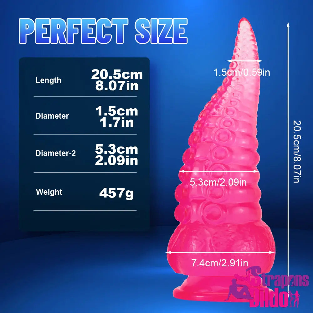 8.07in Tentacle Octopus Animal Big Thick Female Masturbation Dildo - Strap ons Dildo