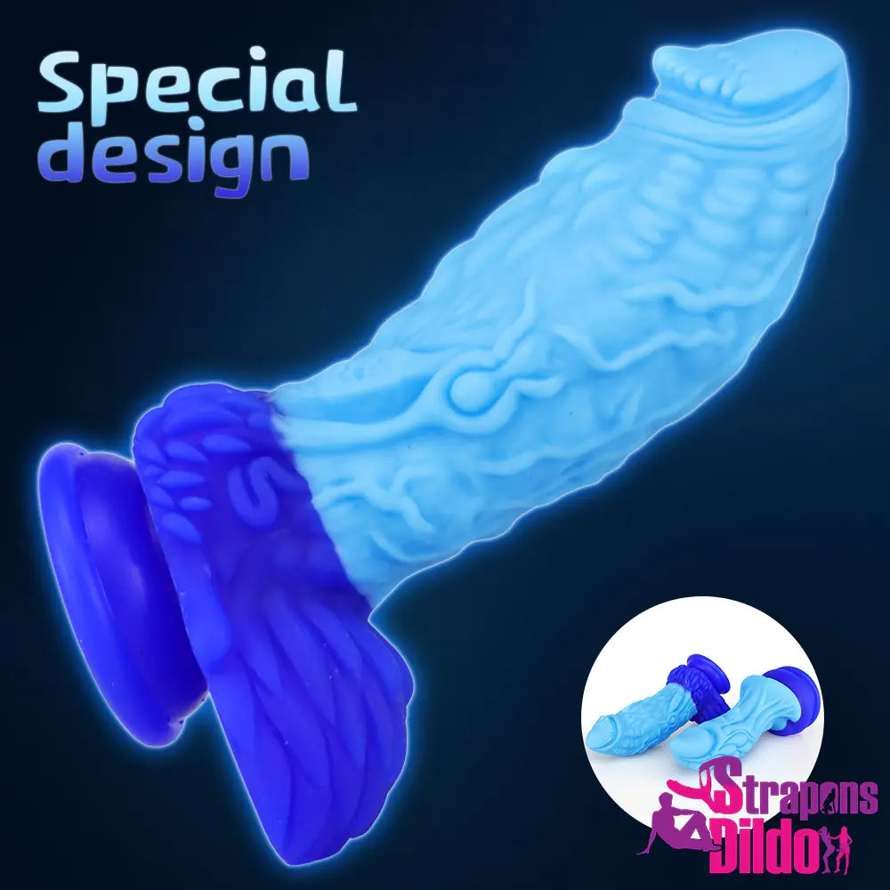 7.4in Silicone Soft Dragon Animal Dildo For Women Men Gay Lesbian - Strap ons Dildo