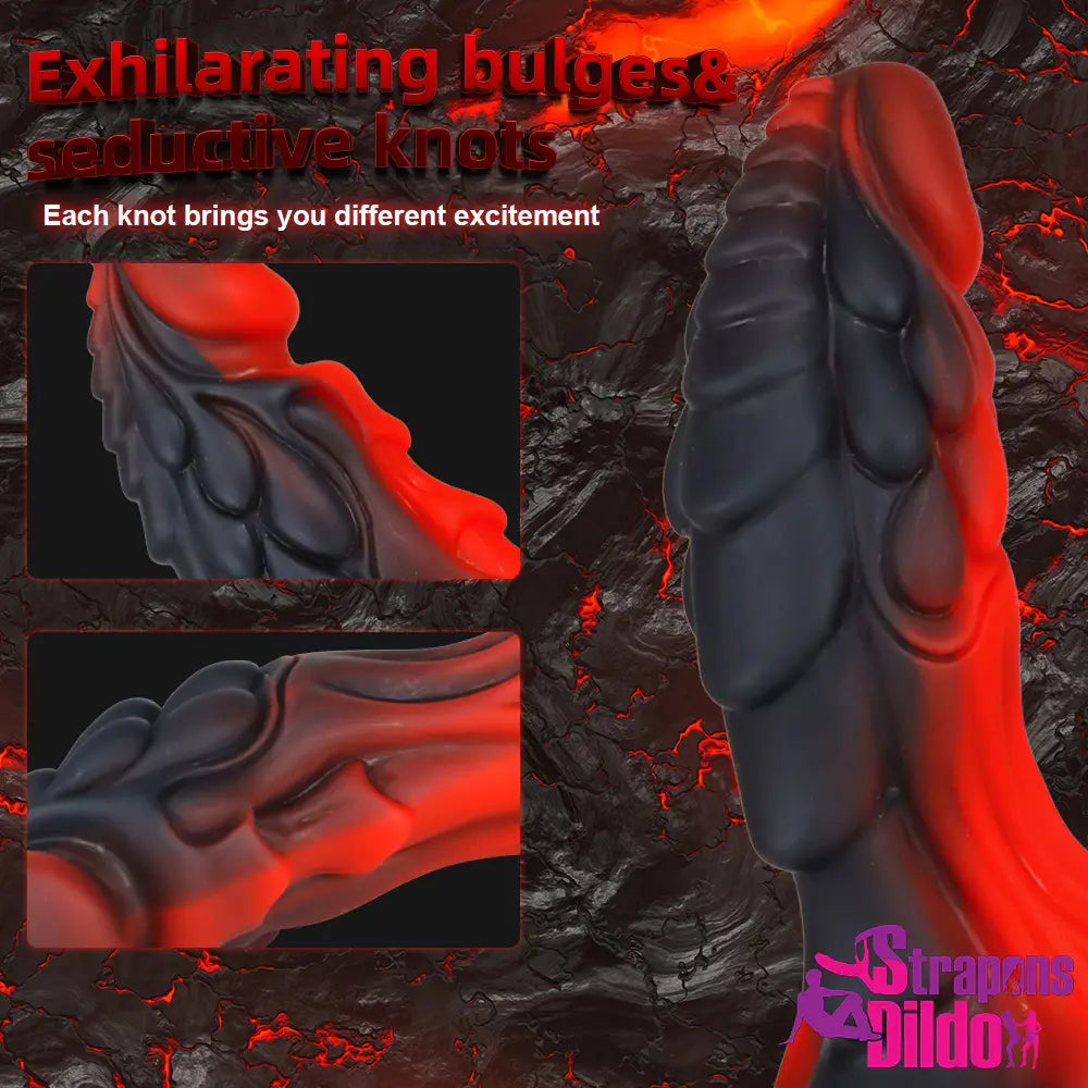 8.66in Silicone Soft Large Dragon Animal Dildo Anal Vaginal Stimulation - Strap ons Dildo