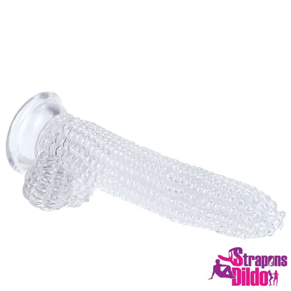 8.26in Corn PVC G Spot Real Feeling Big Anal Dildo With Suction Cup Strap ons Dildo